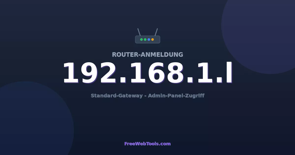 192.168.1.1 Admin-Login - Standard-Router-Passwort (2026)