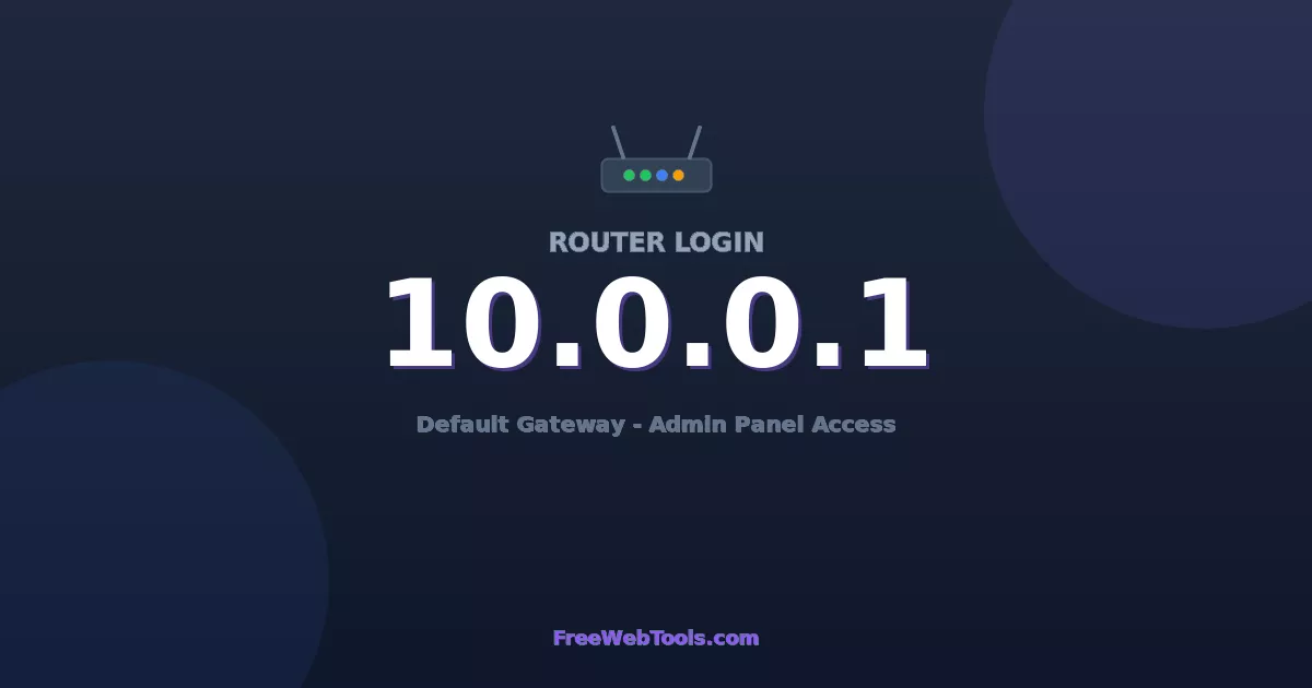 10.0.0.1 Router Login (Admin) — Step-by-Step Guide [2026]