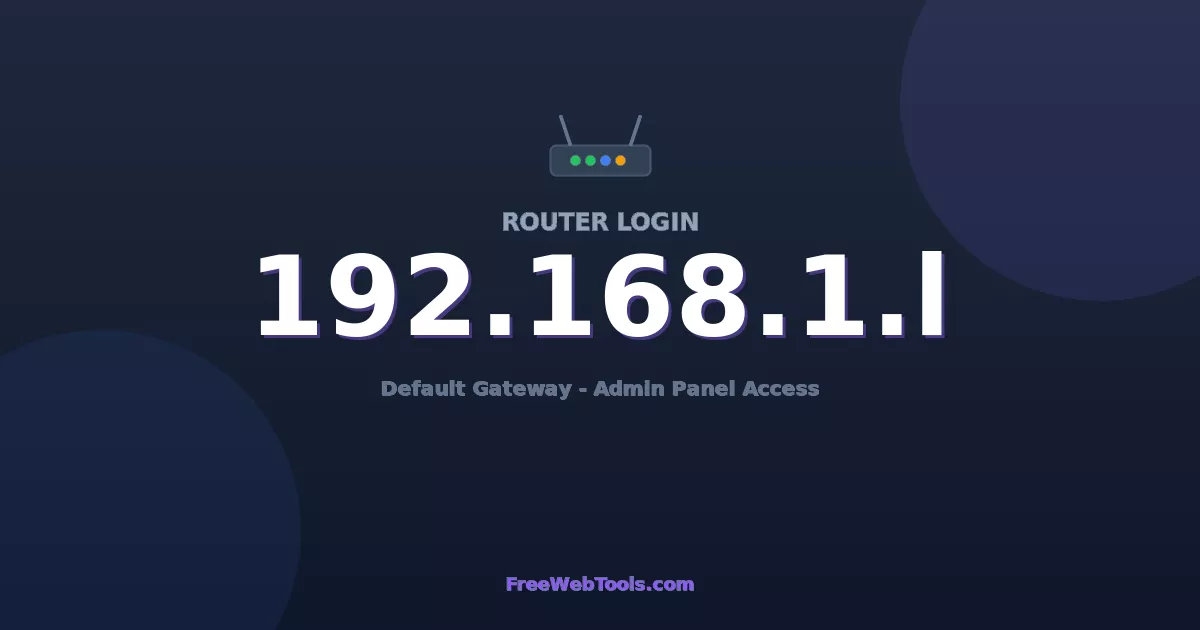 192.168.1.1 Router Login (Admin) — Step-by-Step Guide [2026]