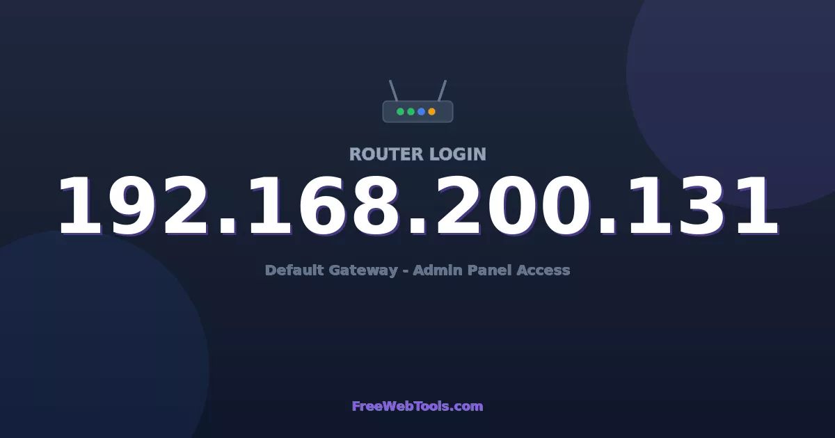 Curated visual reference: Picture Idea: 192 168 200 131 Router Login Admin Step By Step