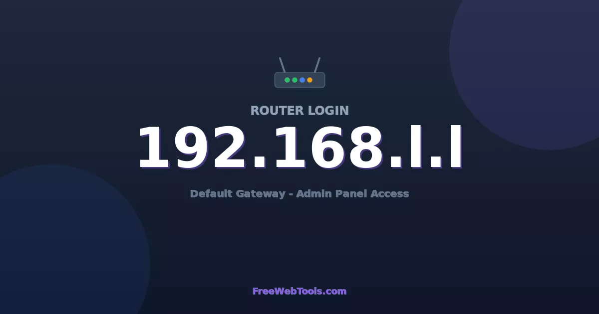 192.168.1.1 Router Login (Admin) — Step-by-Step Guide [2026]