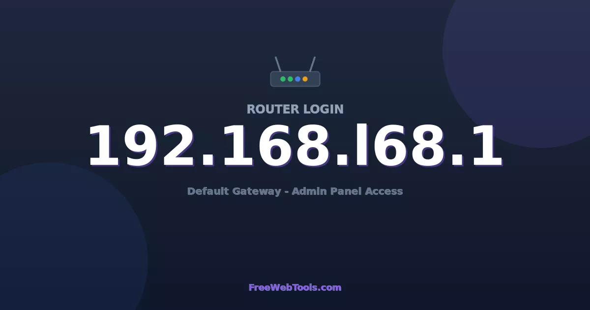 192.168.168.1 Router Login (Admin) — Step-by-Step Guide [2026]