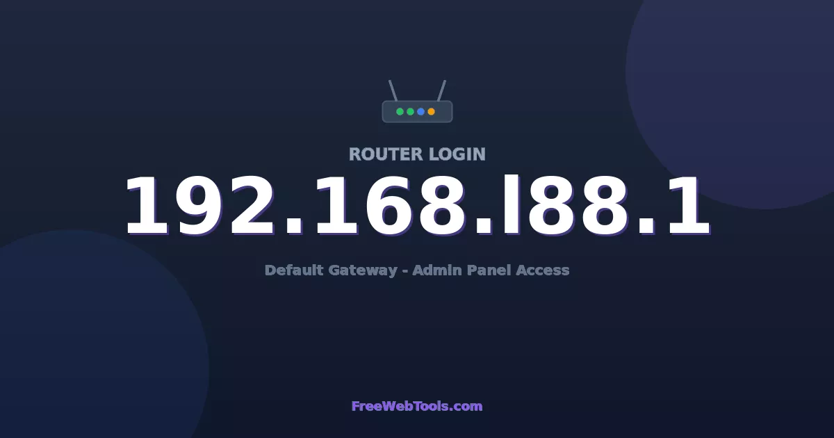 192.168.188.1 Router Login - Router Default Password (2026)