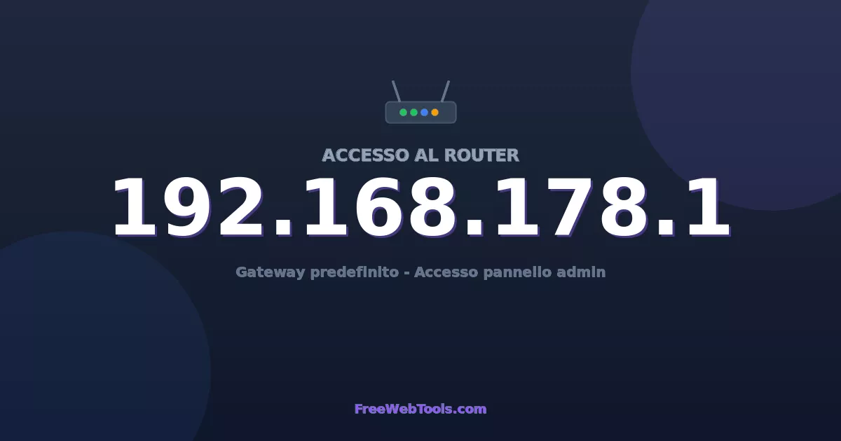 192.168.178.1 Login Admin - Password router predefinita (2026)