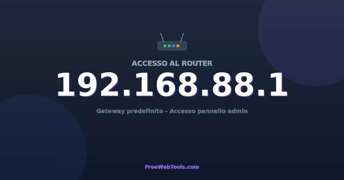 192.168.88.1 Login Admin - Password router predefinita (2026)